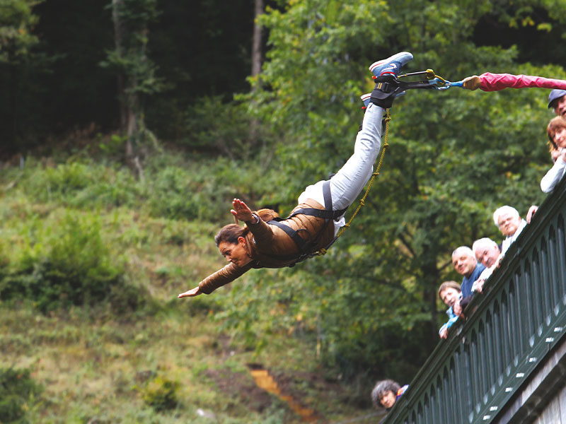 Logo - Saut à l'élastique à Luz Saint-Sauveur - Pyrénées. Luz Aventure au Pont Napoléon